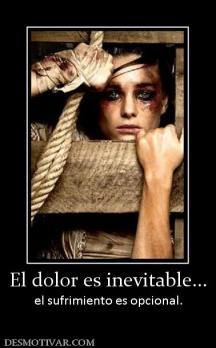 El dolor es inevitable... el sufrimiento es opcional.