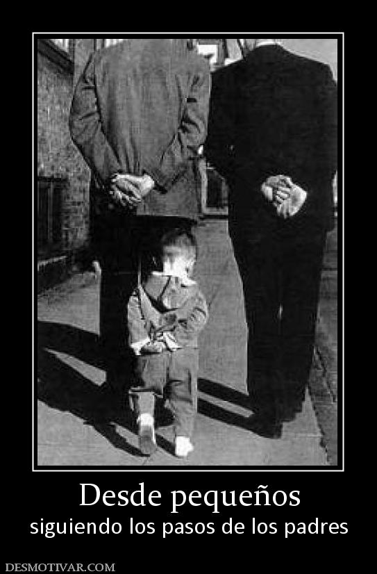 Desde pequeños siguiendo los pasos de los padres