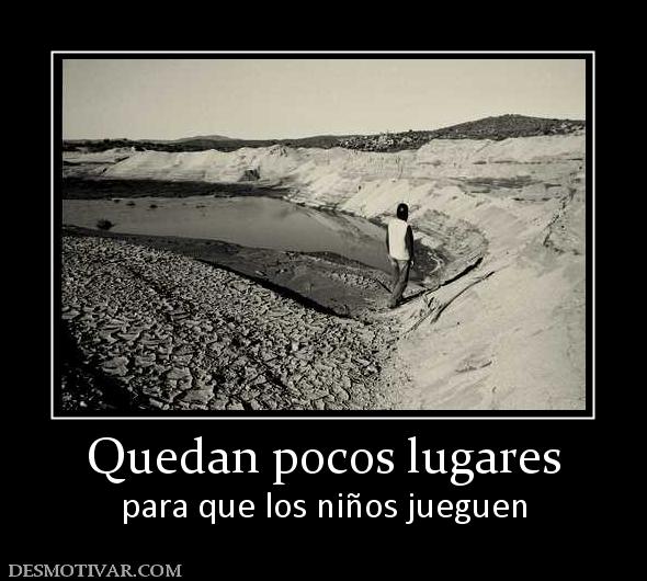 Quedan pocos lugares para que los niños jueguen