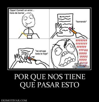 POR QUE NOS TIENE QUE PASAR ESTO