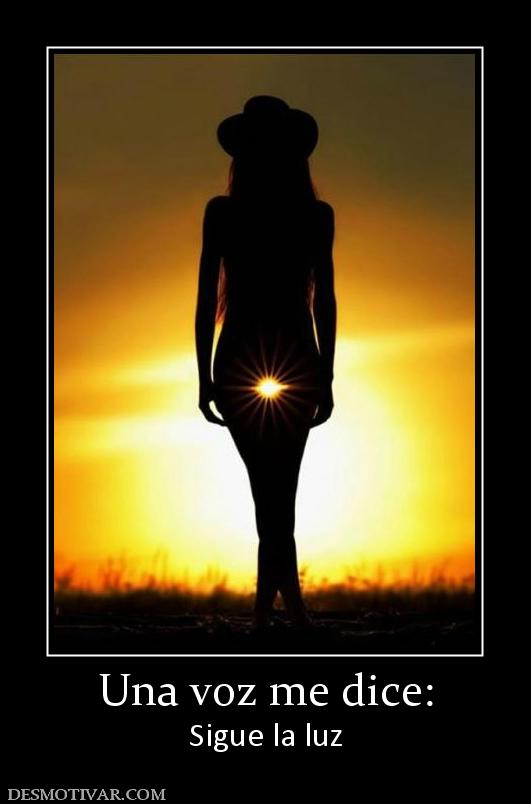 Una voz me dice: Sigue la luz