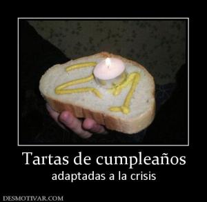 Tartas de cumpleaños adaptadas a la crisis