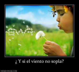 ¿ Y si el viento no sopla?