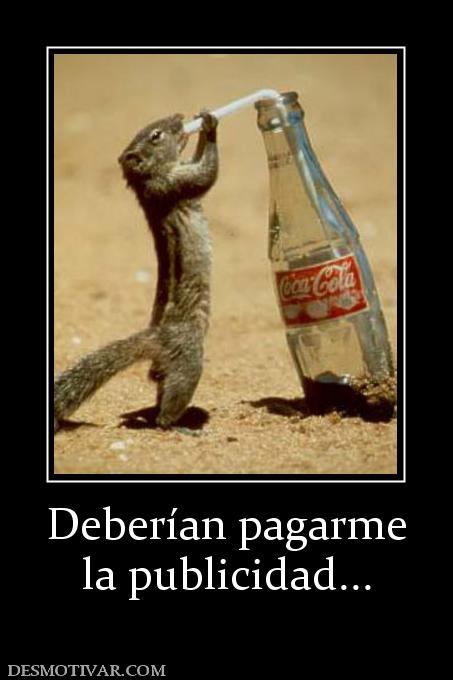 Deberían pagarme la publicidad...