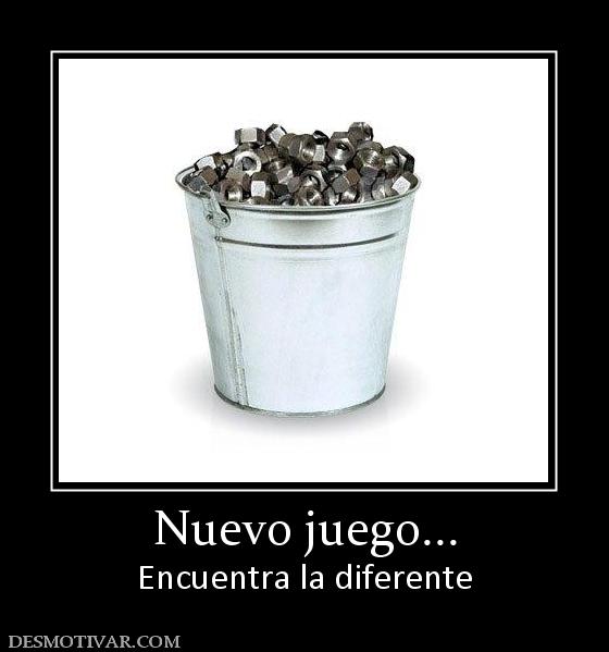 Nuevo juego... Encuentra la diferente