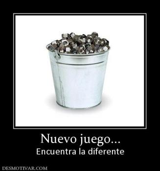 Nuevo juego... Encuentra la diferente