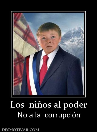 Los  niños al poder No a la  corrupción