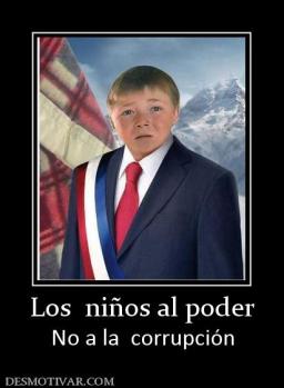 Los  niños al poder No a la  corrupción