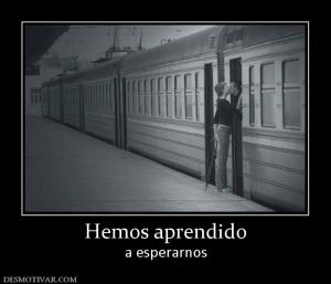 Hemos aprendido a esperarnos
