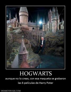 HOGWARTS aunque no lo creas, con esa maqueta se grabaron las 8 películas de Harry Poter