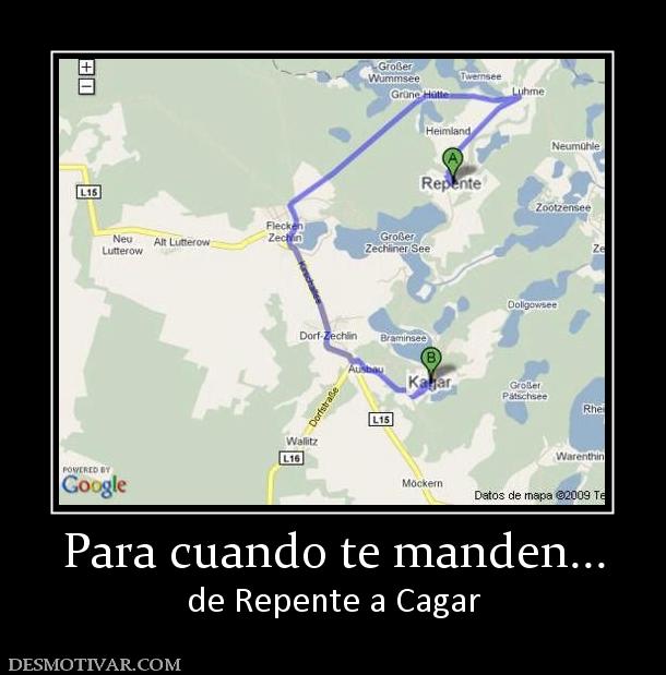 Para cuando te manden... de Repente a Cagar