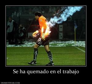 Se ha quemado en el trabajo