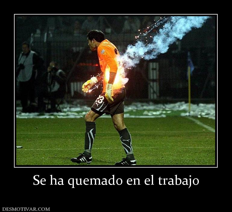 Se ha quemado en el trabajo
