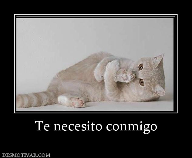 Te necesito conmigo