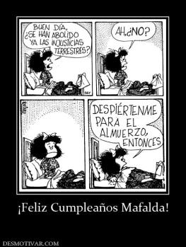 ¡Feliz Cumpleaños Mafalda!