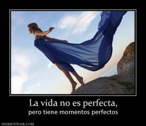 La vida no es perfecta, pero tiene momentos perfectos