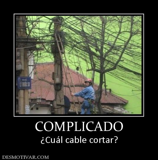 COMPLICADO ¿Cuál cable cortar?