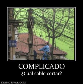 COMPLICADO ¿Cuál cable cortar?