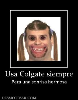 Usa Colgate siempre Para una sonrisa hermosa