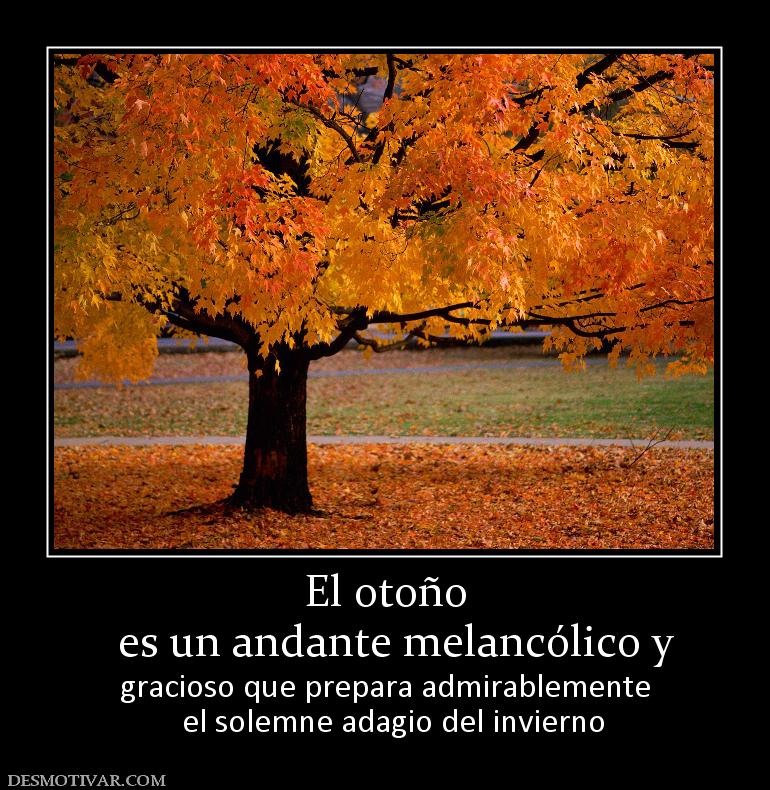 El otoño   es un andante melancólico y gracioso que prepara admirablemente   el solemne adagio del invierno