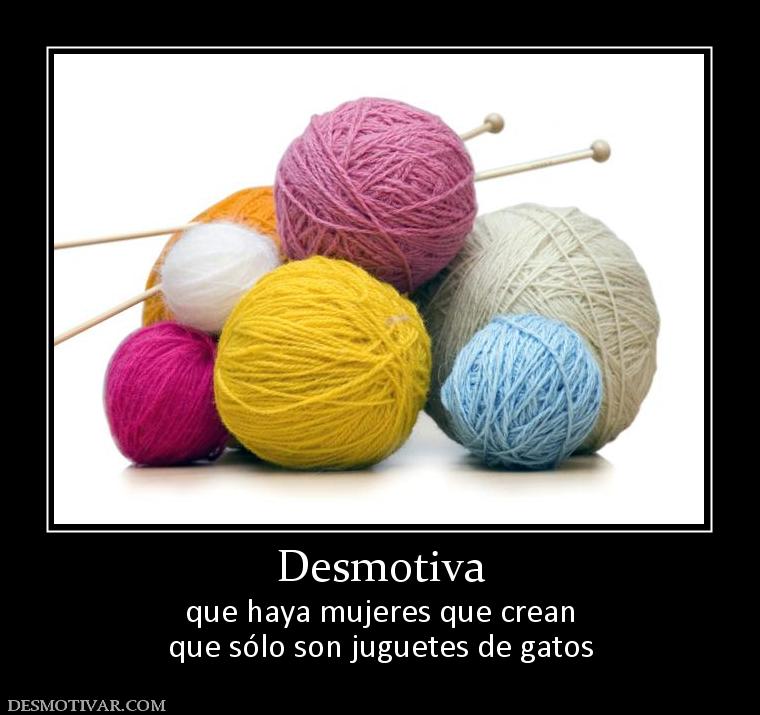 Desmotiva que haya mujeres que crean que sólo son juguetes de gatos
