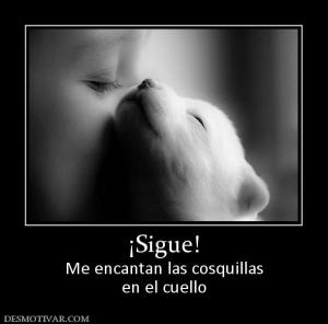 ¡Sigue! Me encantan las cosquillas en el cuello