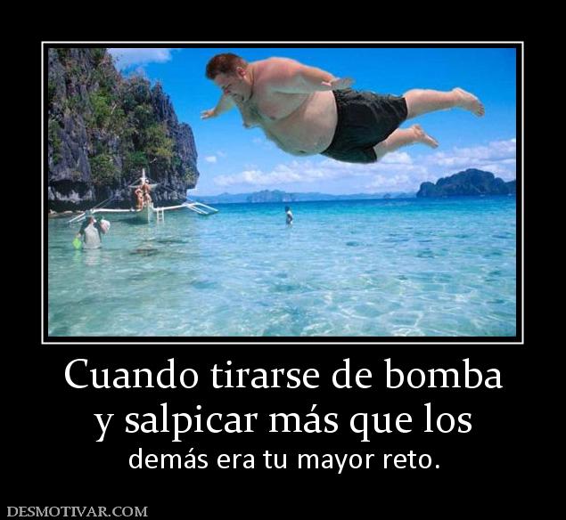 Cuando tirarse de bomba y salpicar más que los  demás era tu mayor reto.