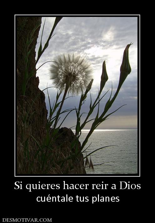 Si quieres hacer reir a Dios cuéntale tus planes
