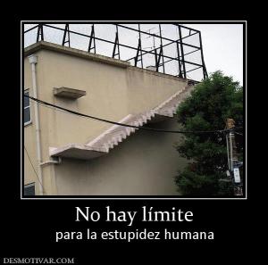 No hay límite para la estupidez humana