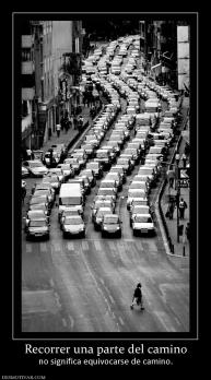 Recorrer una parte del camino no significa equivocarse de camino.