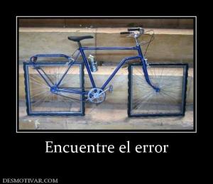 Encuentre el error