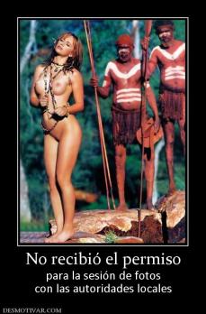No recibió el permiso para la sesión de fotos con las autoridades locales
