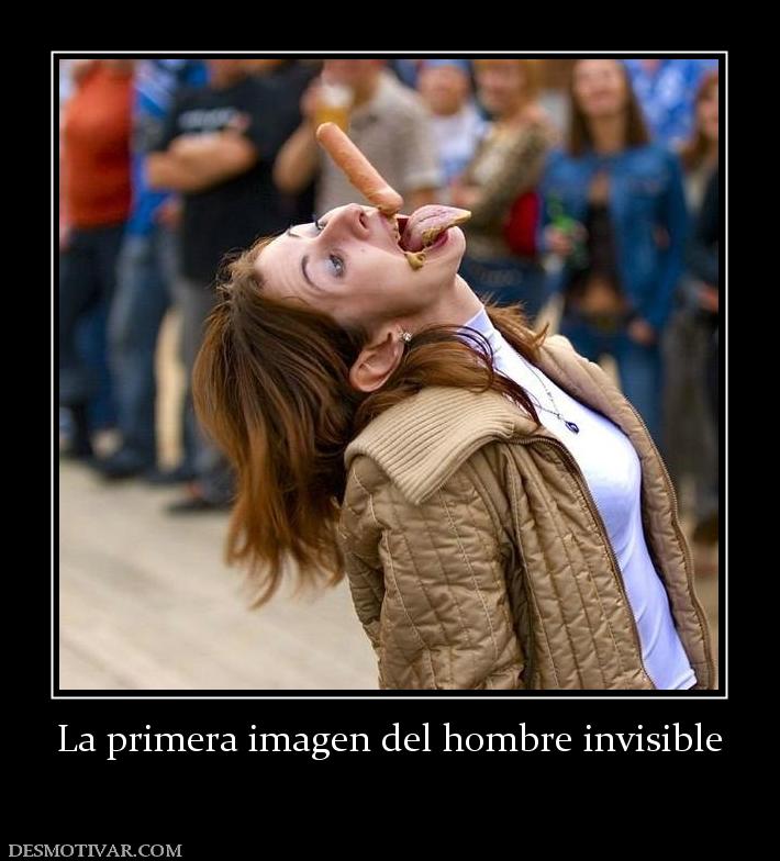 La primera imagen del hombre invisible
