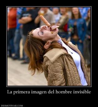 La primera imagen del hombre invisible