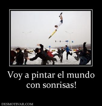 Voy a pintar el mundo con sonrisas!