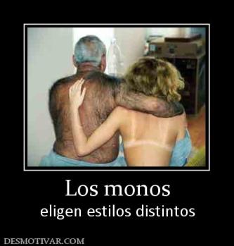 Los monos eligen estilos distintos