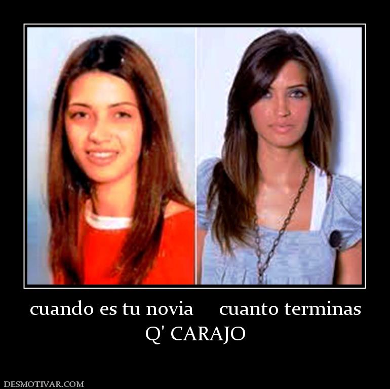 cuando es tu novia     cuanto terminas Q' CARAJO