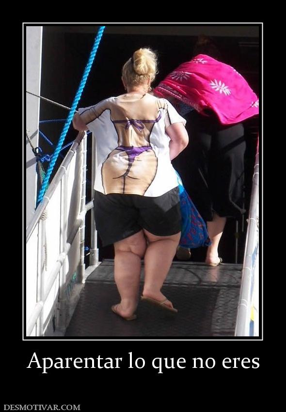 Aparentar lo que no eres