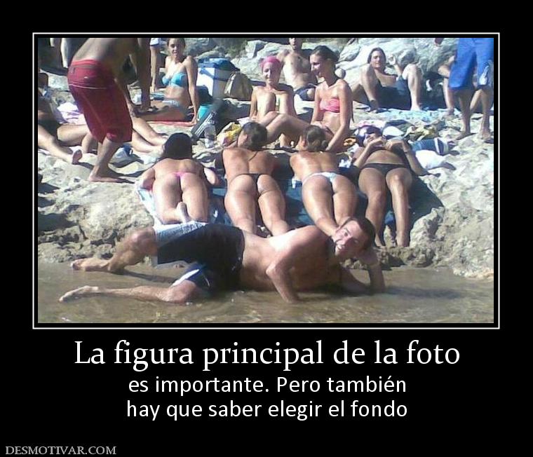 La figura principal de la foto es importante. Pero también hay que saber elegir el fondo