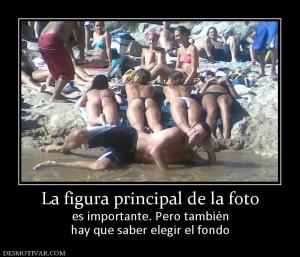 La figura principal de la foto es importante. Pero también hay que saber elegir el fondo