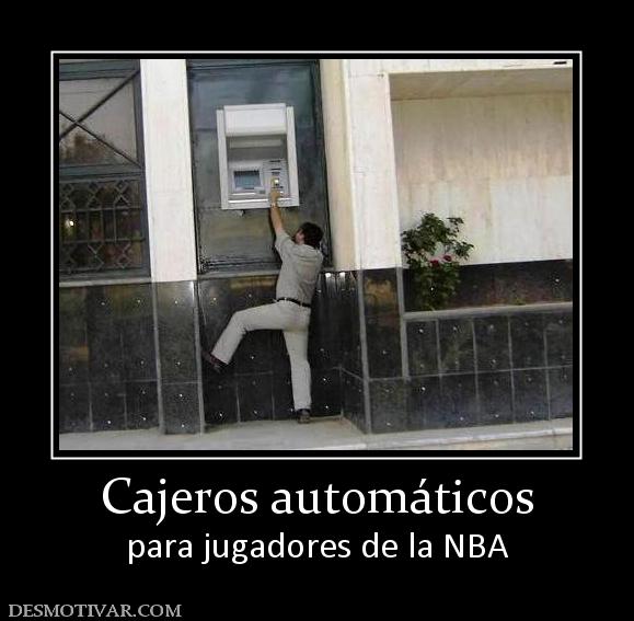 Cajeros automáticos para jugadores de la NBA