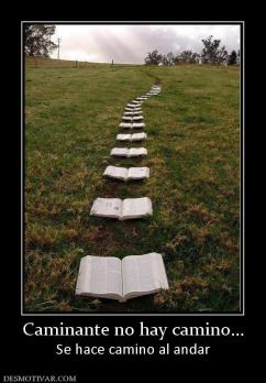 Caminante no hay camino... Se hace camino al andar