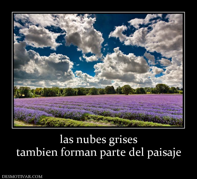 las nubes grises tambien forman parte del paisaje