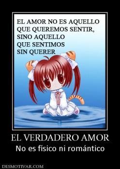 EL VERDADERO AMOR No es físico ni romántico