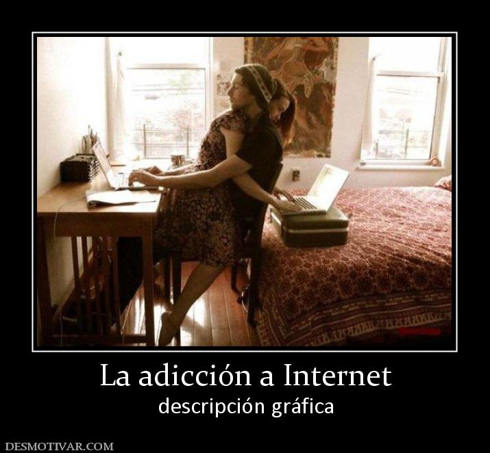La adicción a Internet descripción gráfica
