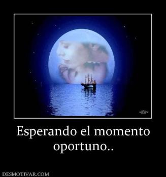 Esperando el momento oportuno..