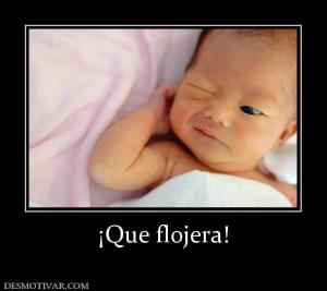 ¡Que flojera!
