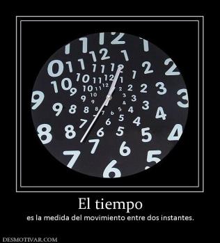 El tiempo es la medida del movimiento entre dos instantes.