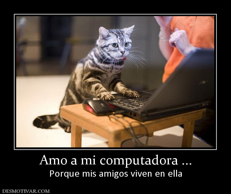 Amo a mi computadora ... Porque mis amigos viven en ella