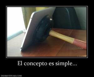 El concepto es simple...